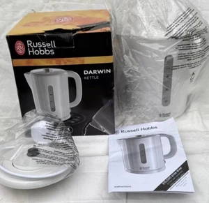 Russell Hobbs Darwin Mains Electric Kettle 1.7l White Colour New Unused In Box - Picture 1 of 9