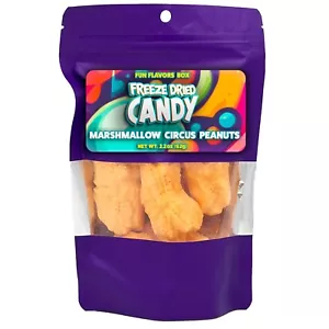 Freeze Dried Candy Marshmallow Circus Peanuts Crunch Treats Variety Pack, 2.2 oz - Picture 1 of 7