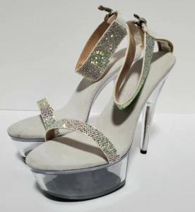 Stiletto with Rhinestone Strap 609-Anika ellie 6" - Picture 1 of 4