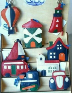 Leder Schlüsselanhänger für Frauen Männer Jungs Mädchen Pack 36 Tüten Clutchbag - Imagen 1 de 12