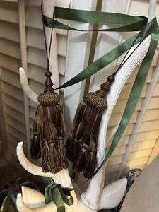 Vintage Pair of Large 14” Decorative Tassels - Picture 1 of 7