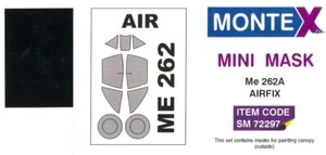 Montex 1/72 Messerschmitt Me-262 VORDACH & RÄDER LACKMASKE Airfix - Bild 1 von 1