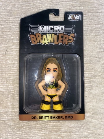 AEW Dr. Britt Baker DMD Micro Brawlers Pro Wrestling Crate Exclusive Figure Cover