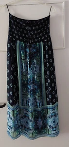 Strandkleid Comma 36 Damen Rock mit Futter Sommerkleid Kleid blau grün - Bild 1 von 5