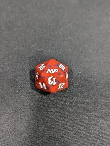 MTG MAGIC 2010 M10 RED 20 SIDED SPINDOWN LIFE COUNTER DICE - Picture 1 of 5