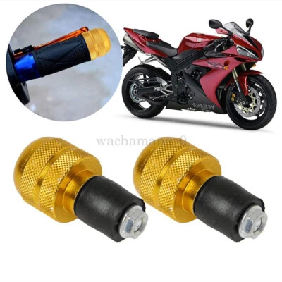 7/8" 22mm Universal Motorcycle Bar End Caps Grips Balanced Handle bar Plugs 2PCS - image 1 of 4