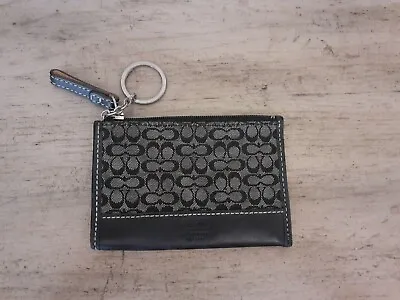 Coach Signature Mini Skinny ID Key Chain Case Pouch Wallet Coin Purse Brown 4  • 22€