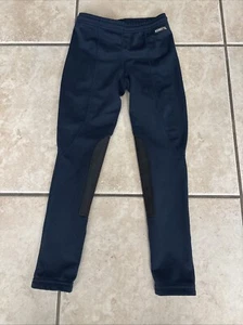Kerrits Winter Riding Tights Navy Blue Size Medium Youth Kids Horses Equestrian - Picture 1 of 17