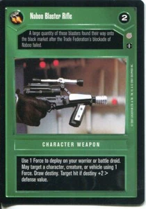 Star Wars CCG Coruscant Common Naboo Blaster Rifle Dark Side - Picture 1 of 1