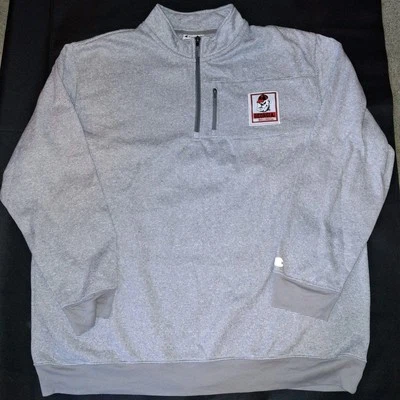 University Of Georgia Bulldogs 1/4 Zip-up Pullover Size 2XL Gray 2X - Image 1 of 4