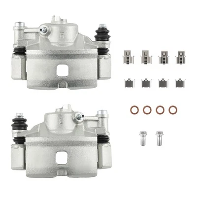 Pinza de freno 2 piezas con soporte laterales delanteros para Honda CRX Base 1990-1991 19-B1379 Foto 1 de 4