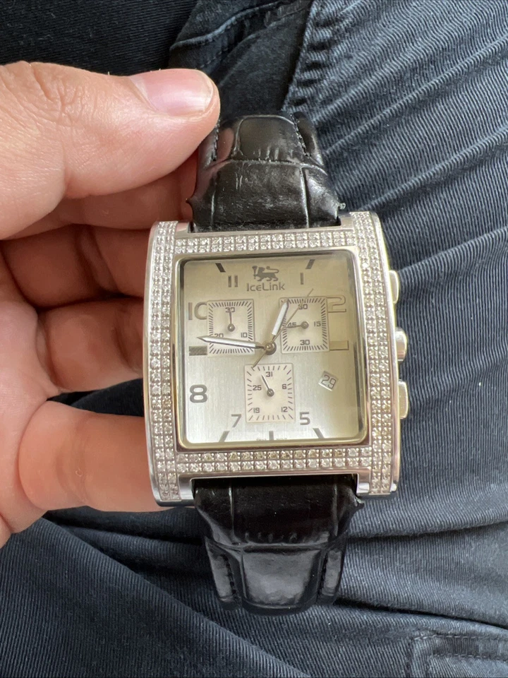 Reloj de diamantes Icelink para hombre  Foto 1 de 3