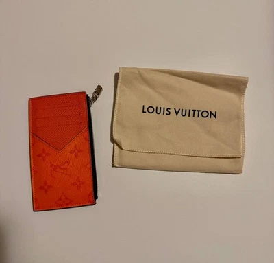 Tarjetero Louis Vuitton Taigarama naranja M30465 excelente estado Foto 1 de 4