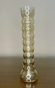 Dunbar Glass Company Aramis Vase 1930’s Iridescent Amber Bronze Bubbles Art Deco - Picture 1 of 14