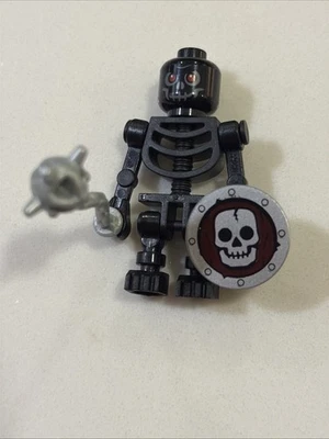 LEGO Fantasy Era Castillo Minifigura Negro Esqueleto Guerrero 7094 7094 Ajedrez Foto 1 de 3