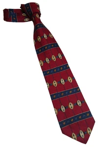 Nueva corbata ARDEN CRAVATS roja multicolor a rayas 100 % seda Qte_F - Imagen 1 de 3