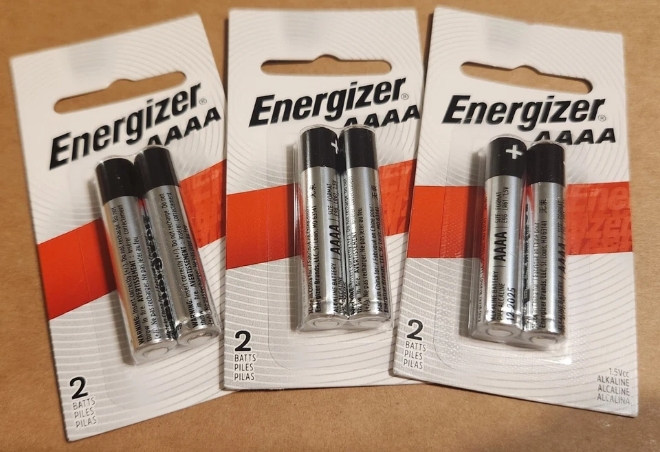 Baterías alcalinas Energizer AAAA - 3 paquetes (6 en total) caducan 12/2025 Foto 1 de 1