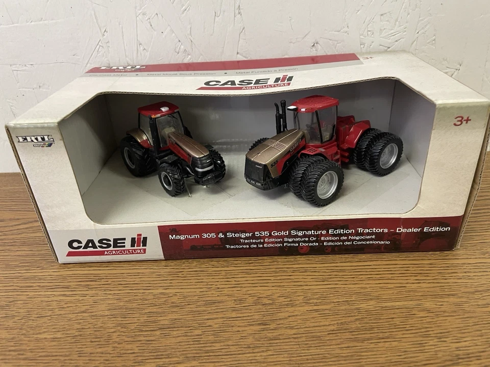 1/64 Case IH Magnum & Steiger Gold Signature Edition Tractores-Distribuidor, ERTL 14632 Foto 1 de 1