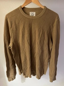 BUCK MASON Vintage Thermal Surplus Tee Men’s LARGE Waffle Knit Layer Pullover - Picture 1 of 6
