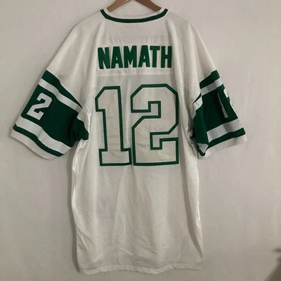 Camiseta Mitchell & Ness New York Jets Joe Namath para hombre 56 (3XL) bordada #12 Foto 1 de 4