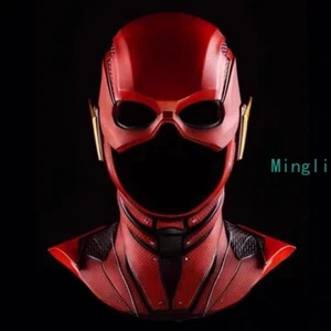 Great Gift-DC Justice League The Flash 1:1 Helmet Mask Wearable Decoration Red - Picture 1 of 11