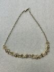 Two Vintage TARA Necklaces AB crystal Station & Gold Tone MOP ?