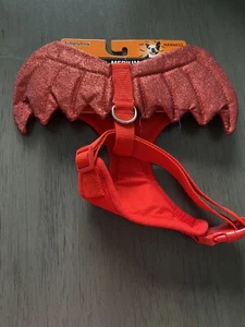 SIMPLE PERRO- HALLOWEEN "RED DEVIL WINGS" ARNÉS Plato de Pecho Cachorro/Perro PEQUEÑO - Imagen 1 de 2