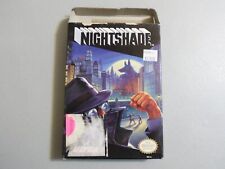 Nightshade Box Only! NO MANUAL! NO GAME! NES, Authentic, Free Shipping