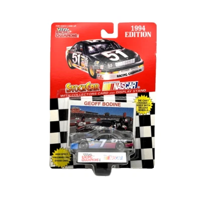 Racing Champions 1994 Edition Geoff Bodine #7 Exide NASCAR Stock Car NEW - Image 1 of 4