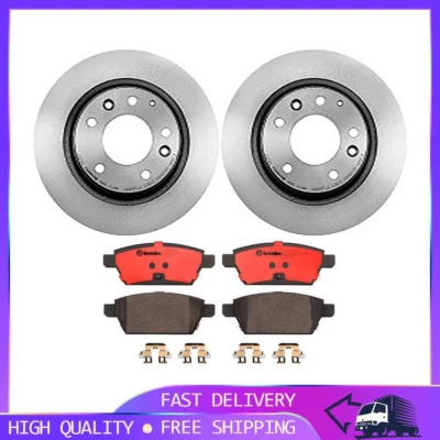 Para 2006~2012 Ford Fusion 3x conjunto de pastilhas de freio a disco Brembo traseiras rotor de freio a disco - Imagem 1 de 4