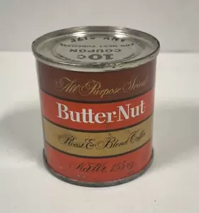 Vintage BUTTER NUT Roast & Blend Coffee Tin 1.55 Oz Coca Cola NOS SEALED - Picture 1 of 2