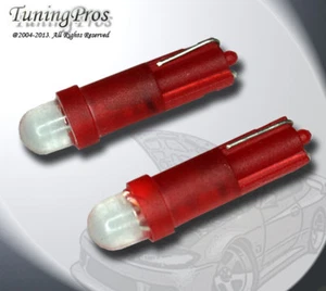 (1 Pair) Set of 2 pcs Seat Belt Indicator T5 1 Red LED Light Bulbs 74 103 37 - Bild 1 von 3
