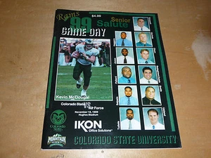 1999 AIR FORCE AT  COLORADO STATE COLLEGE FOOTBALL PROGRAM EX-MINT - Picture 1 of 1