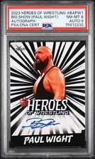 2023 Leaf Heroes of Wrestling Paul Wright  AEW aka Big Show WWE Legend Autograph