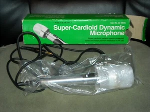 vintage Realistic super cardioid dynamic microphone 33-992C die cast 6 1/2 cable - Picture 1 of 5