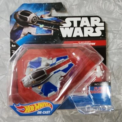 Hot Wheels Star Wars Obi-Wan Kenobi's Jedi Starfighter CGW65 новый в коробке  - Изображение 1 из 4