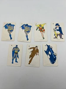 1977 DC Comics Batman Super Hero Russell’s Card Game Set Of 7 Cards - Picture 1 of 16