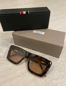 AUTHENTIC Thom Browne Sunglasses TBS415-52-02 Brown Tortoise Frame Lens 52mm - Picture 1 of 7
