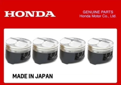 HONDA GENUINE OEM CIVIC TYPE R EK9 B16B PISTON 4 PCS SET PCTX B16A B18C - Изображение 1 из 4