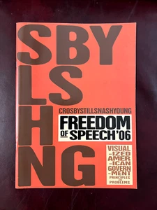 CROSBY, STILLS, NASH & YOUNG 2006 FREEDOM OF SPEECH TOUR PROGRAM 💗 - Picture 1 of 4