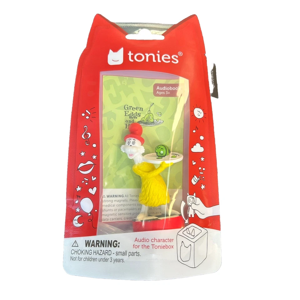 全新 TONIES 音频播放角色 Sam-I-Am Dr. Seuss: Green Eggs & Ham 雕像 — 第 1/1 张图片