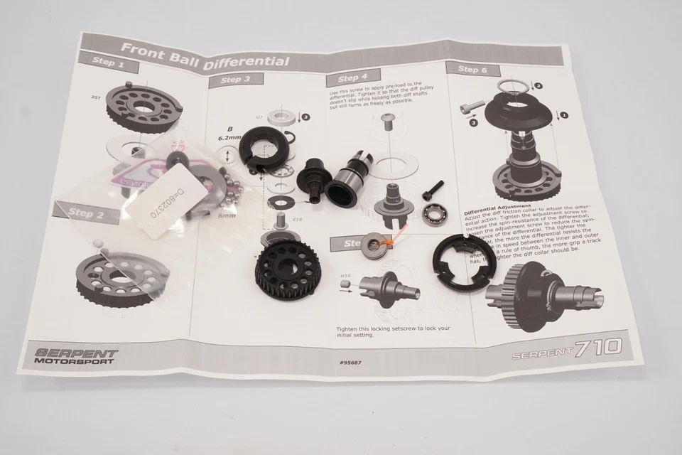 Serpent 710 Front Ball Differential 95687 Vintage Modell - Bild 1 von 1