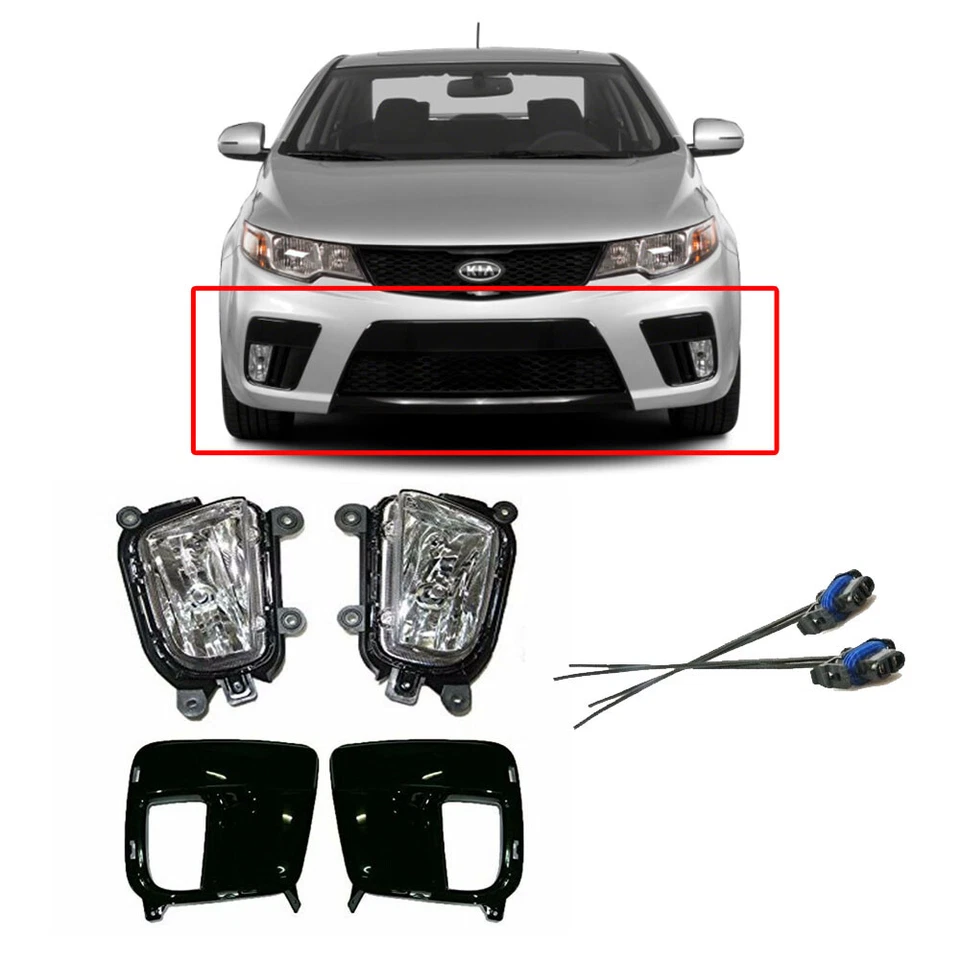 Nuevo juego de cableado de cubierta de luz antiniebla izquierda derecha OEM para Kia Forte Koup Cerato 10-13 Foto 1 de 4