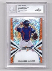 2019 LEAF Francisco Alvarez Flash Prismatic Orange BGS Pre Production Proof 1/1  - Picture 1 of 2