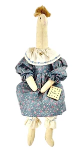 Ginny Giraffe Cloth Doll 20" w Tag Susan Dudley 1992 Handmade Country Rag Folk - Picture 1 of 10