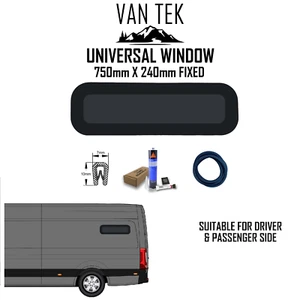 Cámper Universal SÓLIDA Van Litera 750mm x 240mm CON KIT DE AJUSTE Y AJUSTE EN U - Imagen 1 de 8