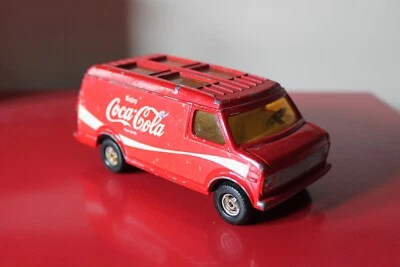 Corgi 5” CHEVROLET VAN Diecast Toy Car COCA-COLA Vintage RED No:432 US Custom - Image 1 of 4