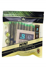 King Palm Wraps Mini Size 100 Leaf Rolls & Clipper Raw Lighter - 25x