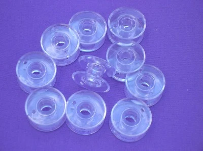 10 SEWING MACHINE BOBBINS TO FITS TOYOTA SP SERIES SUPER JEANS ECO #673546-AGA10 - Image 1 of 2