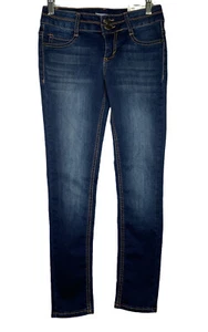 Mudd Girls Skinny Blue Mid Rise Jegging Size 12 Adjustable Waist Stretch Soft - Picture 1 of 9